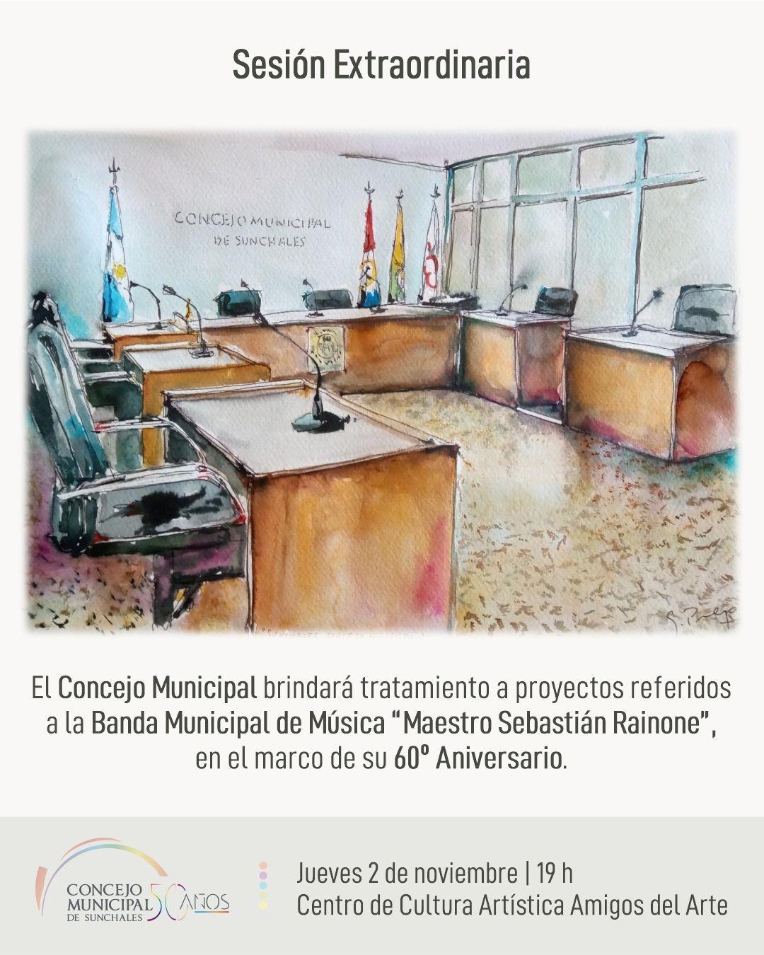 Sesión Extraordinaria Banda Municipal