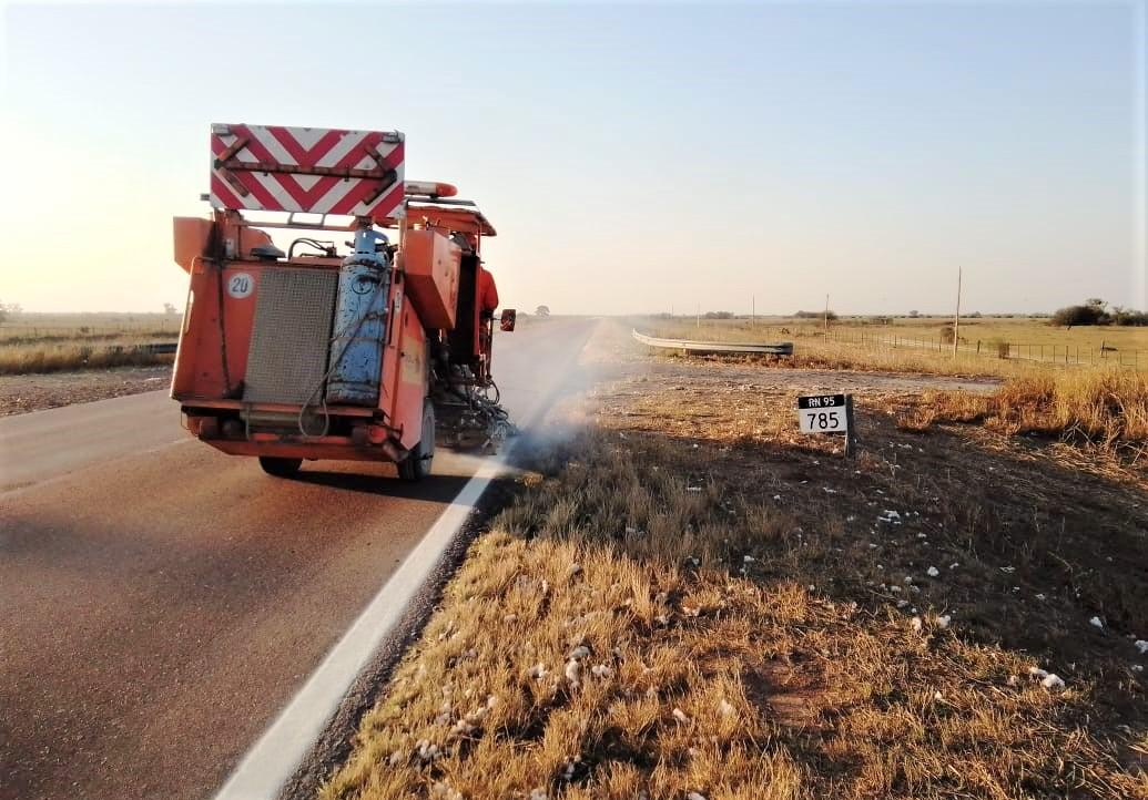 RN 95 - REFUERZO DEMARCACION HORIZONTAL TOSTADO -  SAN BERNARDO - 1-9-23...