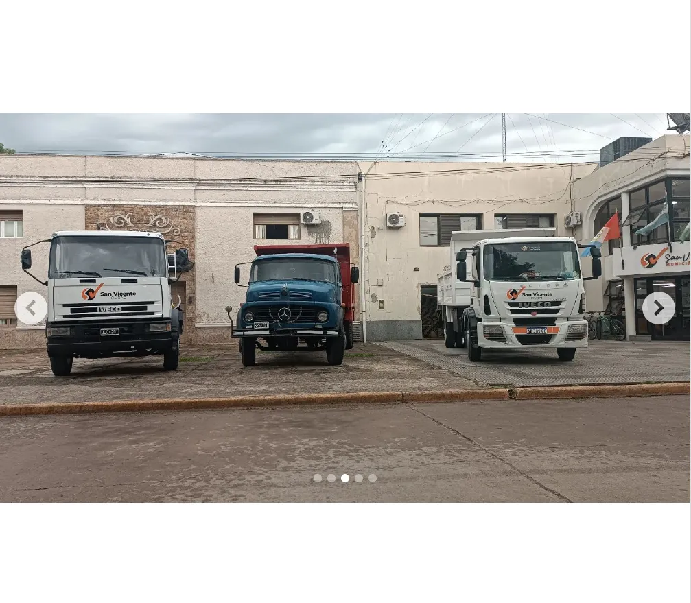 San Vicente Ciudad _ 🔶 EXPOSICIÓN DE TRES CAMIONES FRENTE AL MUNICIPIO_ UNA INVERSIÓN CLAVE PARA LA CIUDAD 🚛 En una muestra pública realizada frente al… _ Instagram - Google Chrome 23_10_2024 23_01_59