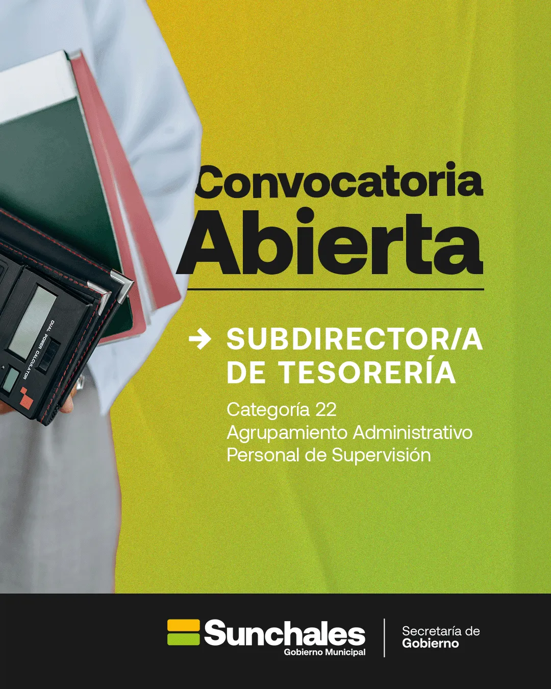 Convocatoria abierta tesorería